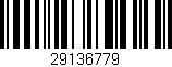 Código de barras (EAN, GTIN, SKU, ISBN): '29136779'