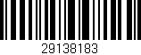 Código de barras (EAN, GTIN, SKU, ISBN): '29138183'