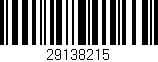 Código de barras (EAN, GTIN, SKU, ISBN): '29138215'