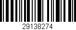 Código de barras (EAN, GTIN, SKU, ISBN): '29138274'