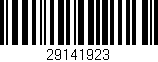 Código de barras (EAN, GTIN, SKU, ISBN): '29141923'