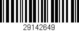 Código de barras (EAN, GTIN, SKU, ISBN): '29142649'