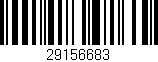 Código de barras (EAN, GTIN, SKU, ISBN): '29156683'