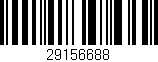 Código de barras (EAN, GTIN, SKU, ISBN): '29156688'