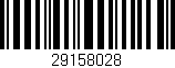 Código de barras (EAN, GTIN, SKU, ISBN): '29158028'