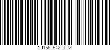 Código de barras (EAN, GTIN, SKU, ISBN): '29159_542_0_M'