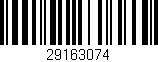Código de barras (EAN, GTIN, SKU, ISBN): '29163074'
