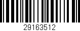 Código de barras (EAN, GTIN, SKU, ISBN): '29163512'
