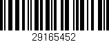 Código de barras (EAN, GTIN, SKU, ISBN): '29165452'