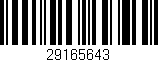 Código de barras (EAN, GTIN, SKU, ISBN): '29165643'