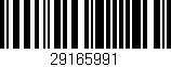 Código de barras (EAN, GTIN, SKU, ISBN): '29165991'