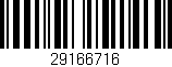 Código de barras (EAN, GTIN, SKU, ISBN): '29166716'