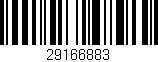Código de barras (EAN, GTIN, SKU, ISBN): '29166883'