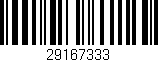 Código de barras (EAN, GTIN, SKU, ISBN): '29167333'