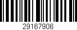 Código de barras (EAN, GTIN, SKU, ISBN): '29167906'