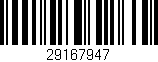 Código de barras (EAN, GTIN, SKU, ISBN): '29167947'
