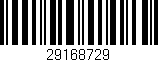 Código de barras (EAN, GTIN, SKU, ISBN): '29168729'