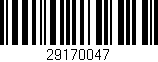 Código de barras (EAN, GTIN, SKU, ISBN): '29170047'