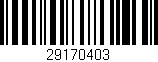 Código de barras (EAN, GTIN, SKU, ISBN): '29170403'