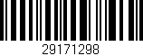 Código de barras (EAN, GTIN, SKU, ISBN): '29171298'