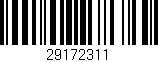 Código de barras (EAN, GTIN, SKU, ISBN): '29172311'