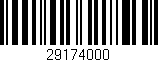 Código de barras (EAN, GTIN, SKU, ISBN): '29174000'