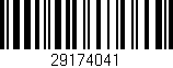 Código de barras (EAN, GTIN, SKU, ISBN): '29174041'