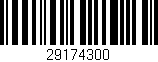 Código de barras (EAN, GTIN, SKU, ISBN): '29174300'