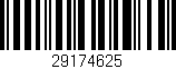 Código de barras (EAN, GTIN, SKU, ISBN): '29174625'