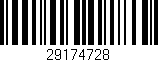 Código de barras (EAN, GTIN, SKU, ISBN): '29174728'