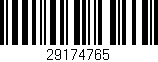 Código de barras (EAN, GTIN, SKU, ISBN): '29174765'