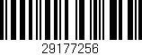 Código de barras (EAN, GTIN, SKU, ISBN): '29177256'