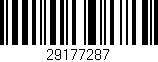 Código de barras (EAN, GTIN, SKU, ISBN): '29177287'