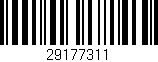 Código de barras (EAN, GTIN, SKU, ISBN): '29177311'