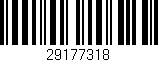 Código de barras (EAN, GTIN, SKU, ISBN): '29177318'