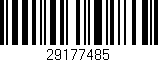 Código de barras (EAN, GTIN, SKU, ISBN): '29177485'