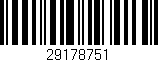 Código de barras (EAN, GTIN, SKU, ISBN): '29178751'