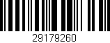 Código de barras (EAN, GTIN, SKU, ISBN): '29179260'