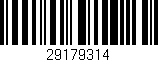 Código de barras (EAN, GTIN, SKU, ISBN): '29179314'