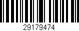 Código de barras (EAN, GTIN, SKU, ISBN): '29179474'