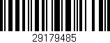 Código de barras (EAN, GTIN, SKU, ISBN): '29179485'