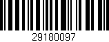 Código de barras (EAN, GTIN, SKU, ISBN): '29180097'