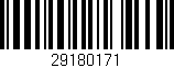 Código de barras (EAN, GTIN, SKU, ISBN): '29180171'