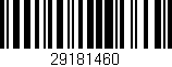 Código de barras (EAN, GTIN, SKU, ISBN): '29181460'