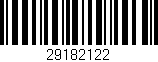 Código de barras (EAN, GTIN, SKU, ISBN): '29182122'