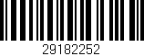 Código de barras (EAN, GTIN, SKU, ISBN): '29182252'
