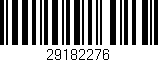 Código de barras (EAN, GTIN, SKU, ISBN): '29182276'