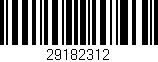 Código de barras (EAN, GTIN, SKU, ISBN): '29182312'
