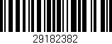 Código de barras (EAN, GTIN, SKU, ISBN): '29182382'