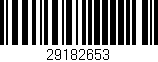 Código de barras (EAN, GTIN, SKU, ISBN): '29182653'